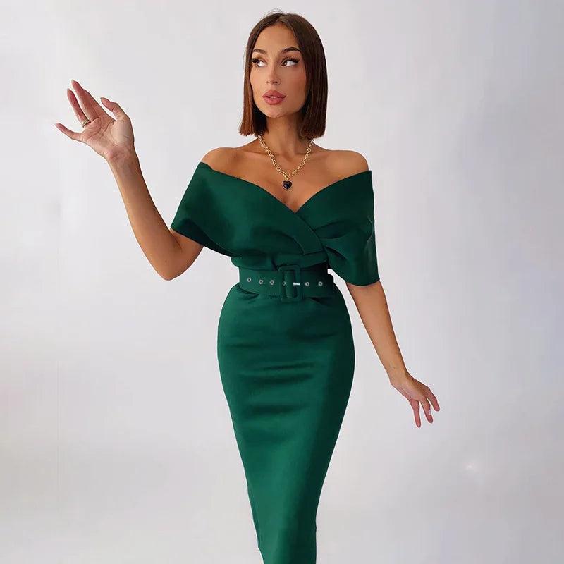 Vestido Ombro a Ombro Feminino
