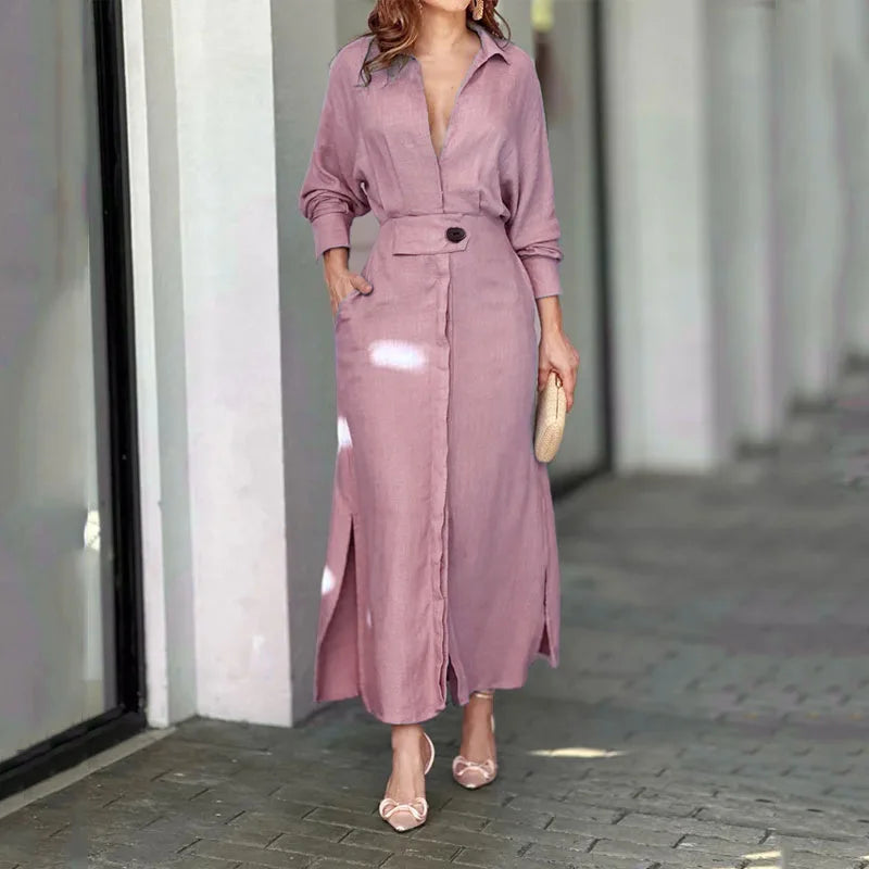 Vestido Camisa— Elegante & Casual