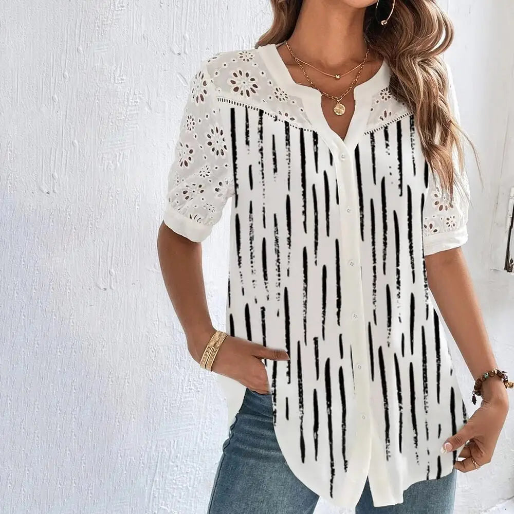 Blusa Feminina com Renda