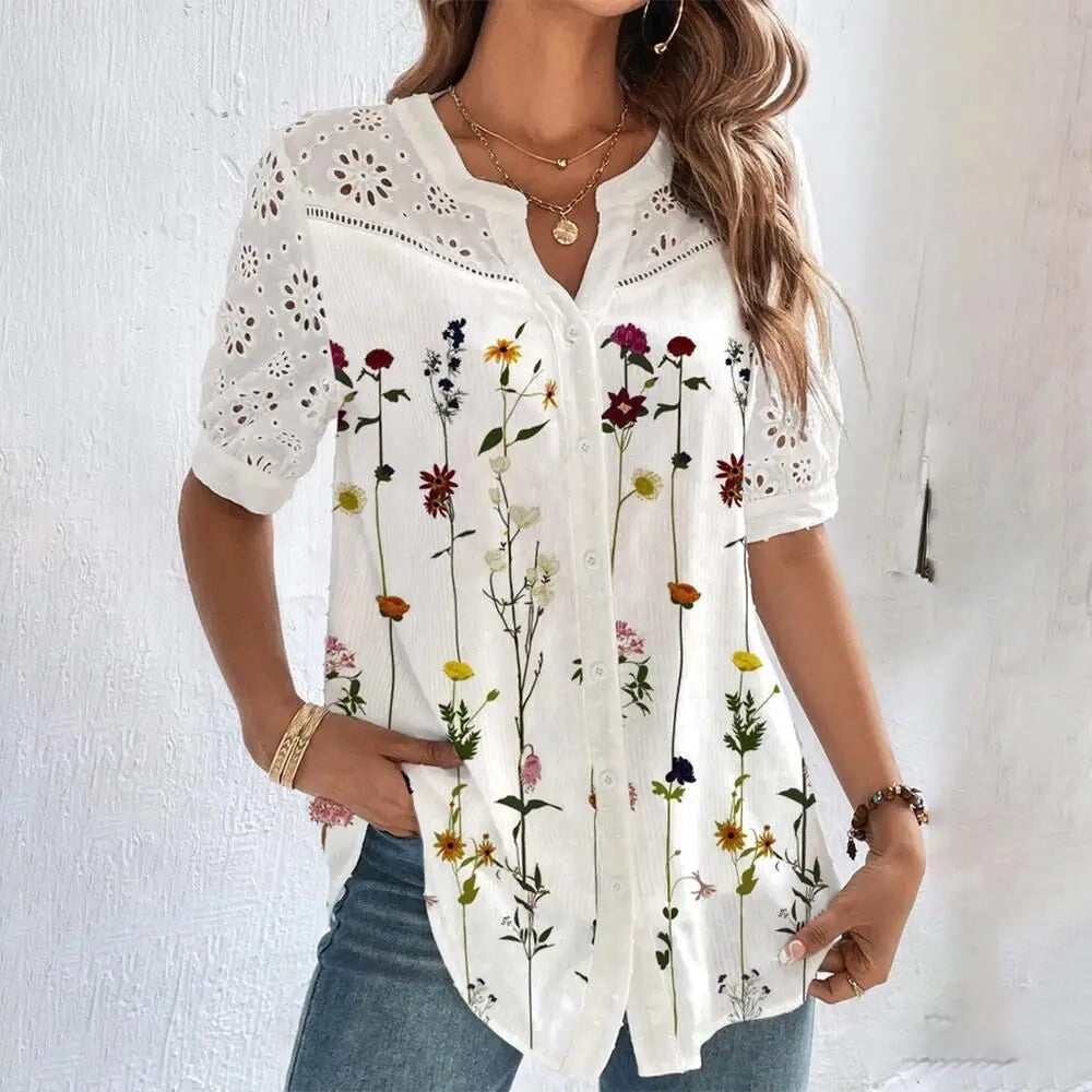 Blusa Feminina com Renda