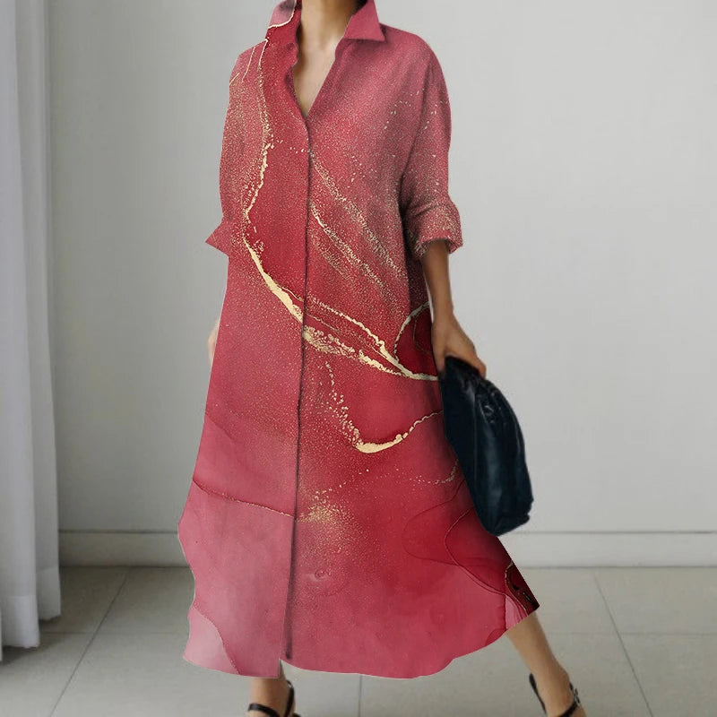 Novo Vestido Polo Feminino de Alta Qualidade, Ajuste Fino Moda Casual Acima do Joelho Outono/Inverno