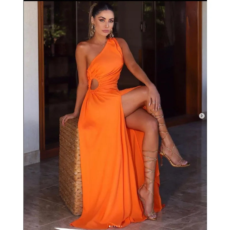 Vestido Longo Fenda