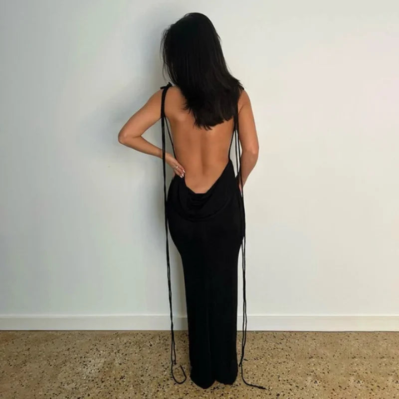 Vestido Longo Feminino Fenda Elegante