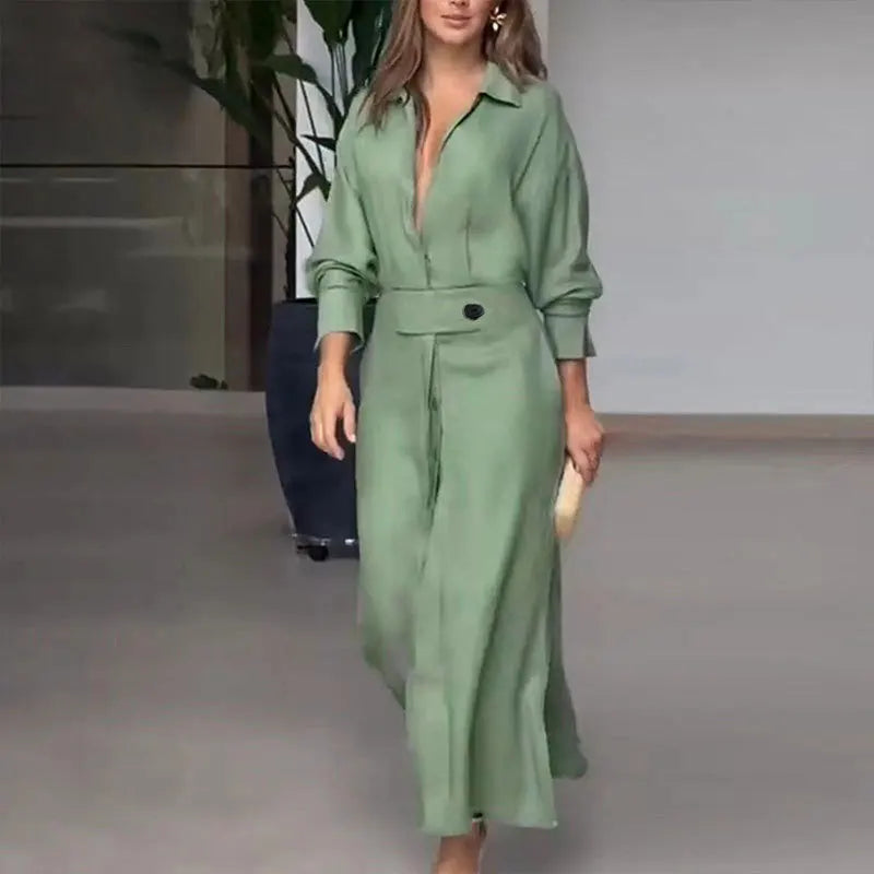 Vestido Camisa— Elegante & Casual