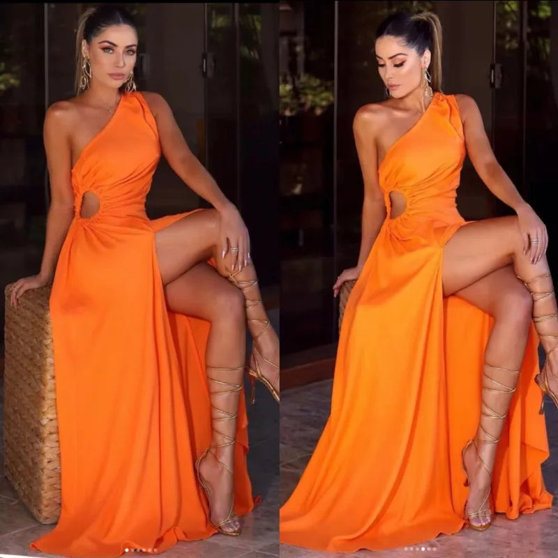 Vestido Longo Fenda