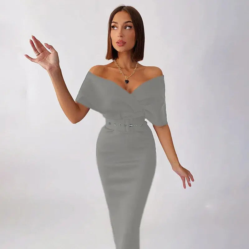 Vestido Ombro a Ombro Feminino