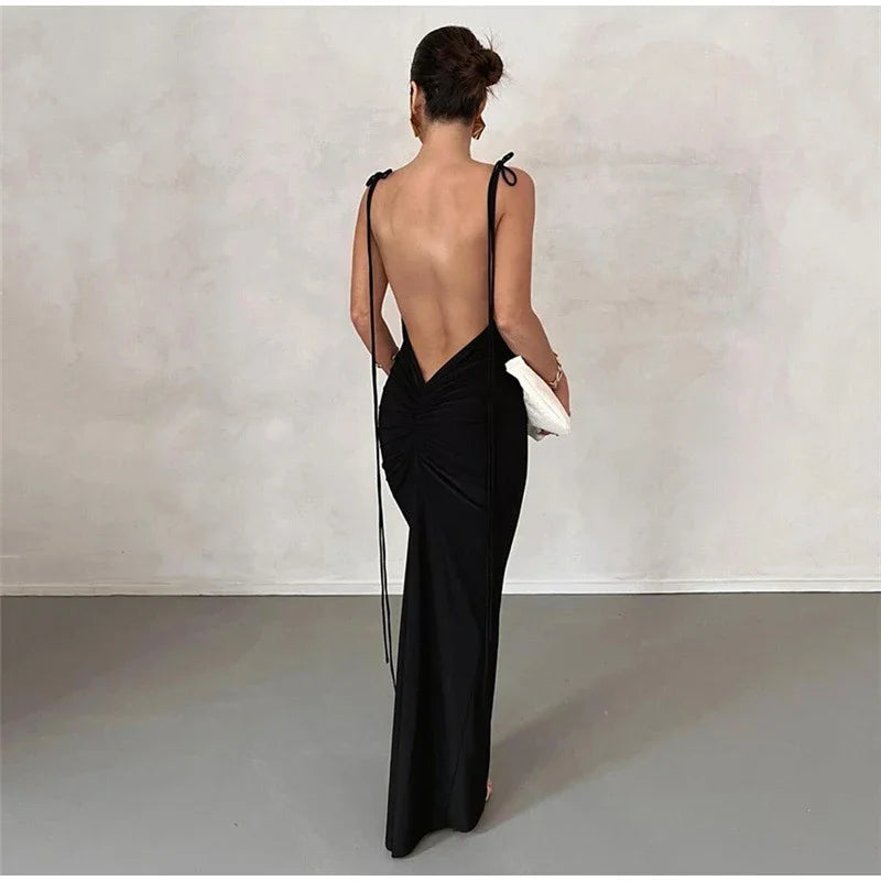 Vestido Longo Feminino Fenda Elegante