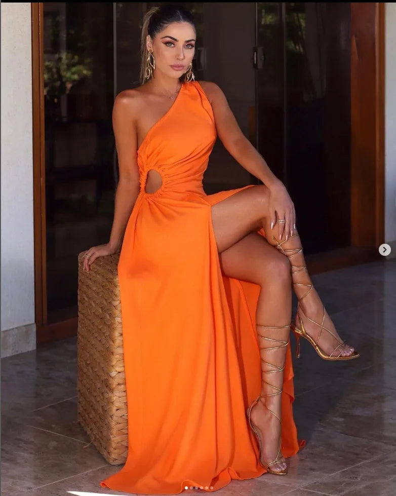 Vestido Longo Fenda