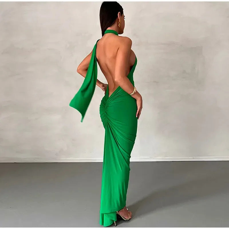 Vestido Longo Feminino Fenda Elegante