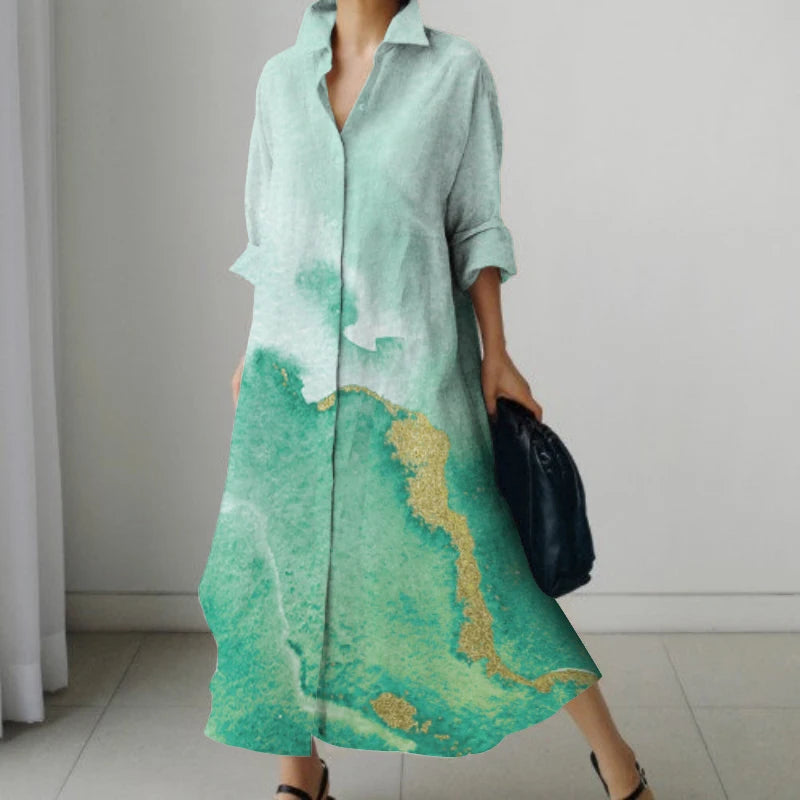 Novo Vestido Polo Feminino de Alta Qualidade, Ajuste Fino Moda Casual Acima do Joelho Outono/Inverno