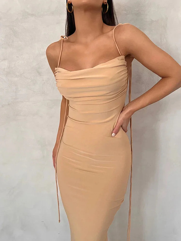 Vestido Longo Feminino Fenda Elegante